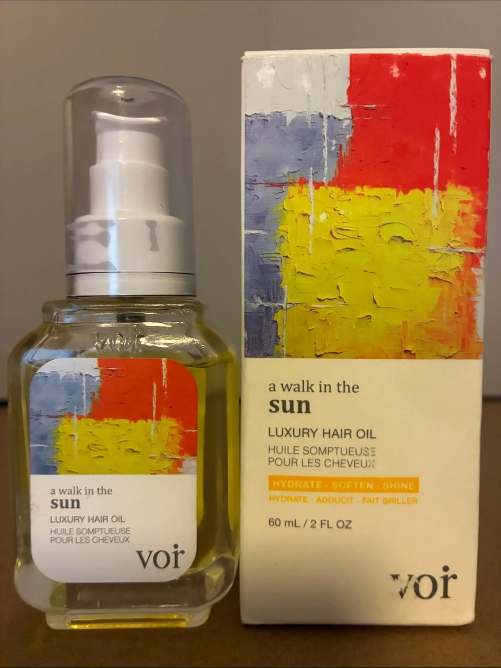 vor A Walk in the Sun Luxury Hair Oil - Yellow